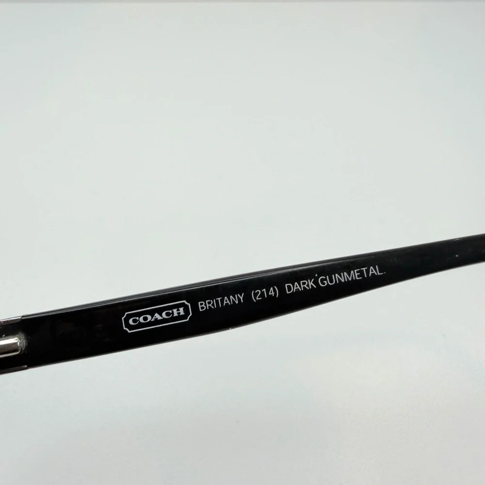 COACH BRITANY (214) DARK GUNMETAL 50•16•135 COACH GLASSES COACH EYEGLASSES FRAME
